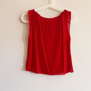 A+O Red Sleeveless Top